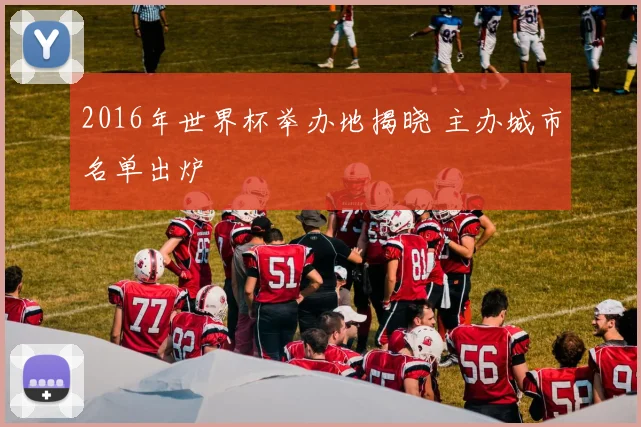 2016年世界杯举办地揭晓 主办城市名单出炉